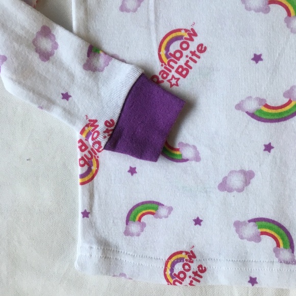 Rainbow Brite shirt Long John Top Size 3T. It's NEW 100% Cotton Pajama Top. - Picture 7 of 8